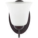 Dallas 1 Light 6 inch Dark Brown Wall Sconce Wall Light