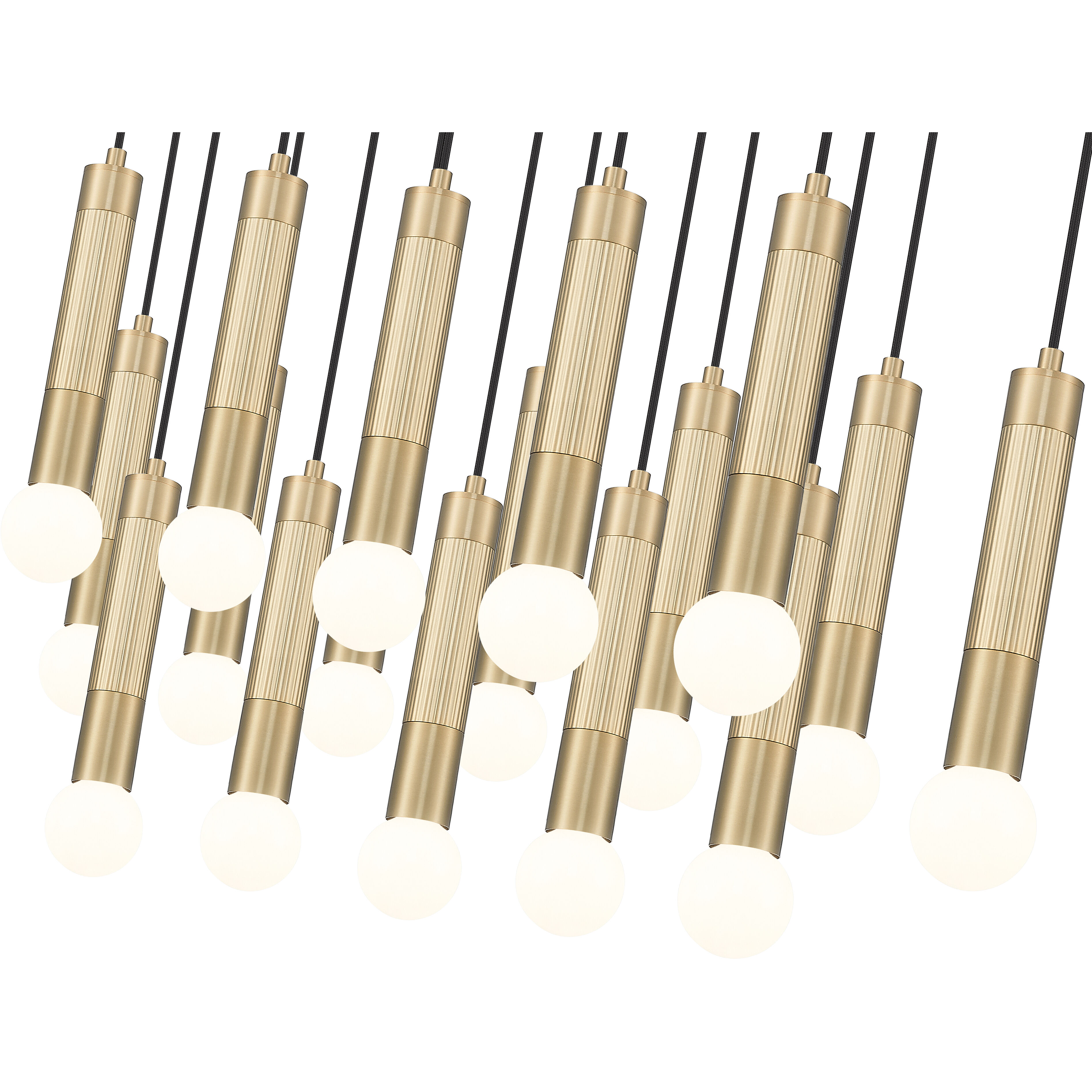 Stari Linear Chandelier Ceiling Light in Modern Gold