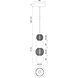 Onyx LED 4.38 inch Natural Brass Pendant Ceiling Light