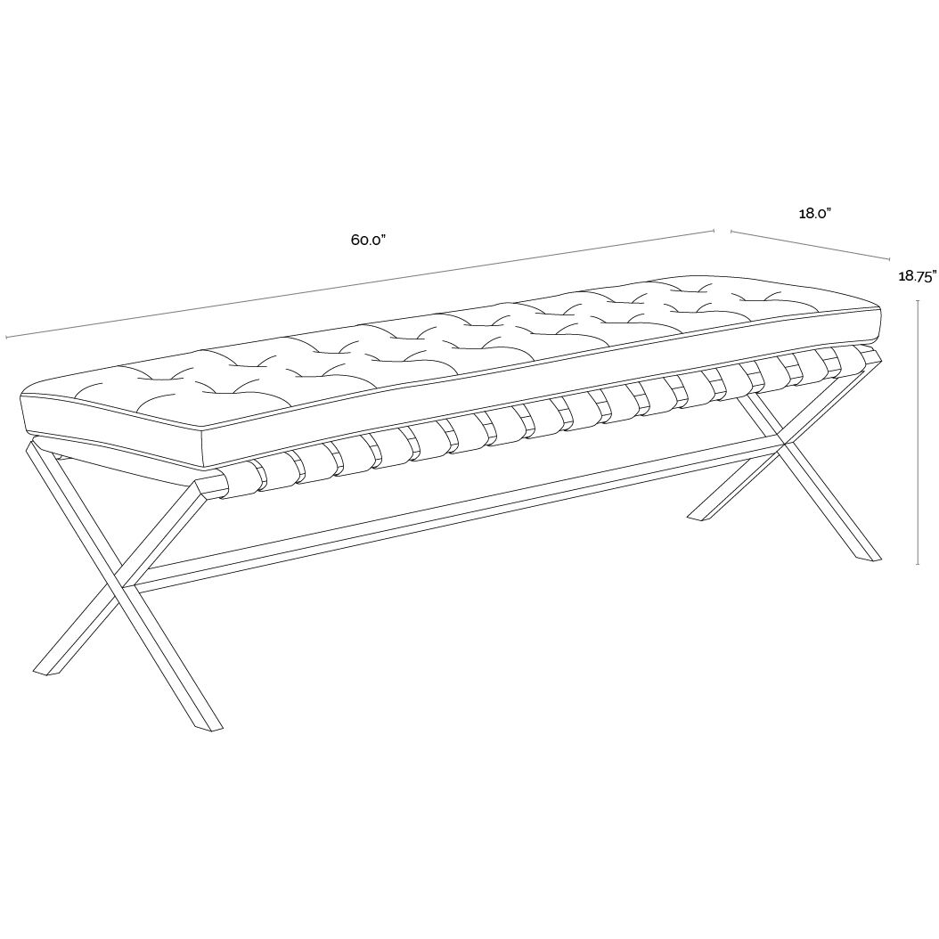 Kenji Gold / Bravo Black Bench, Small