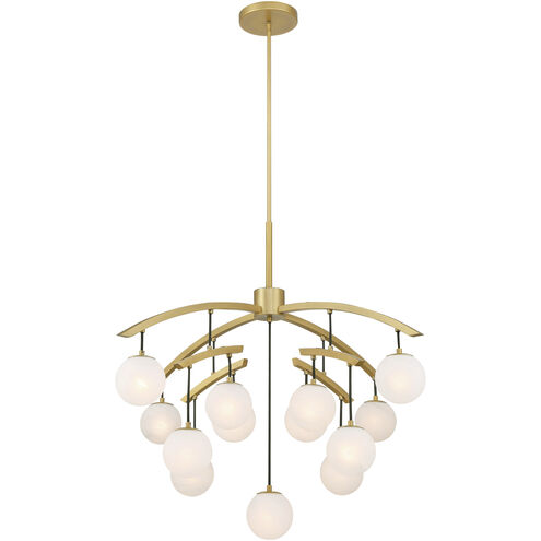 Curven 13 Light 42 inch Legacy Brass Chandelier Ceiling Light