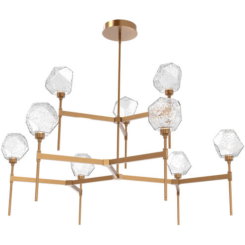 Gem LED Novel Brass Chandelier Ceiling Light, Round Belvedere