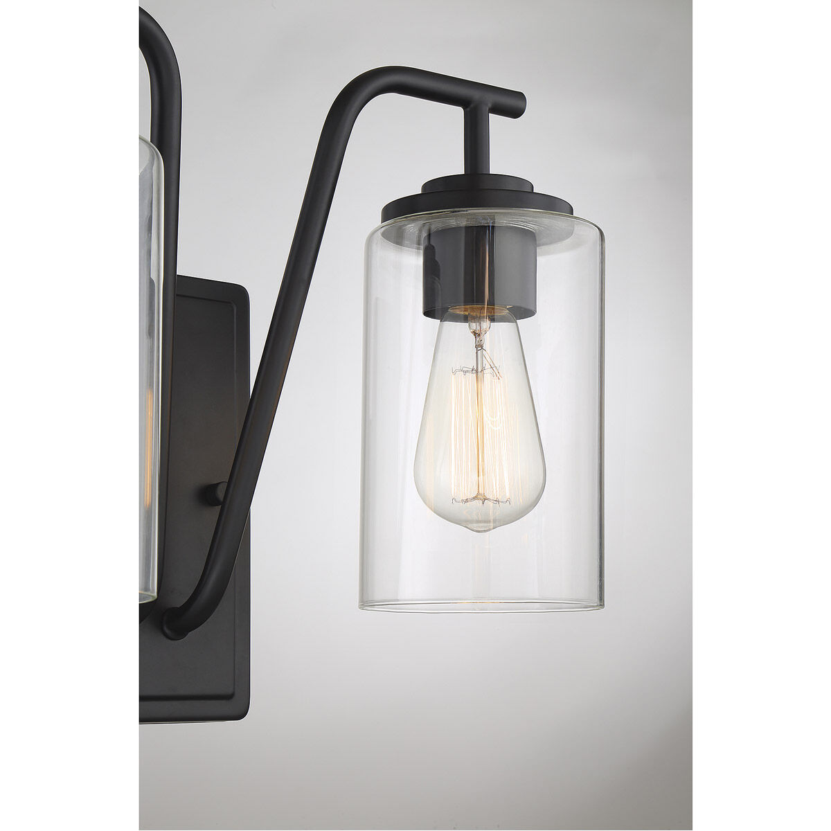 Farmhouse 2 Light 11 inch Matte Black Outdoor Wall Lantern