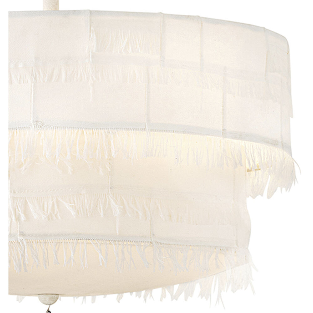Lisa McDennon Baya 4 Light 18 inch Textured Plaster Semi-flush Mount Ceiling Light