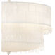 Lisa McDennon Baya 4 Light 18 inch Textured Plaster Semi-flush Mount Ceiling Light