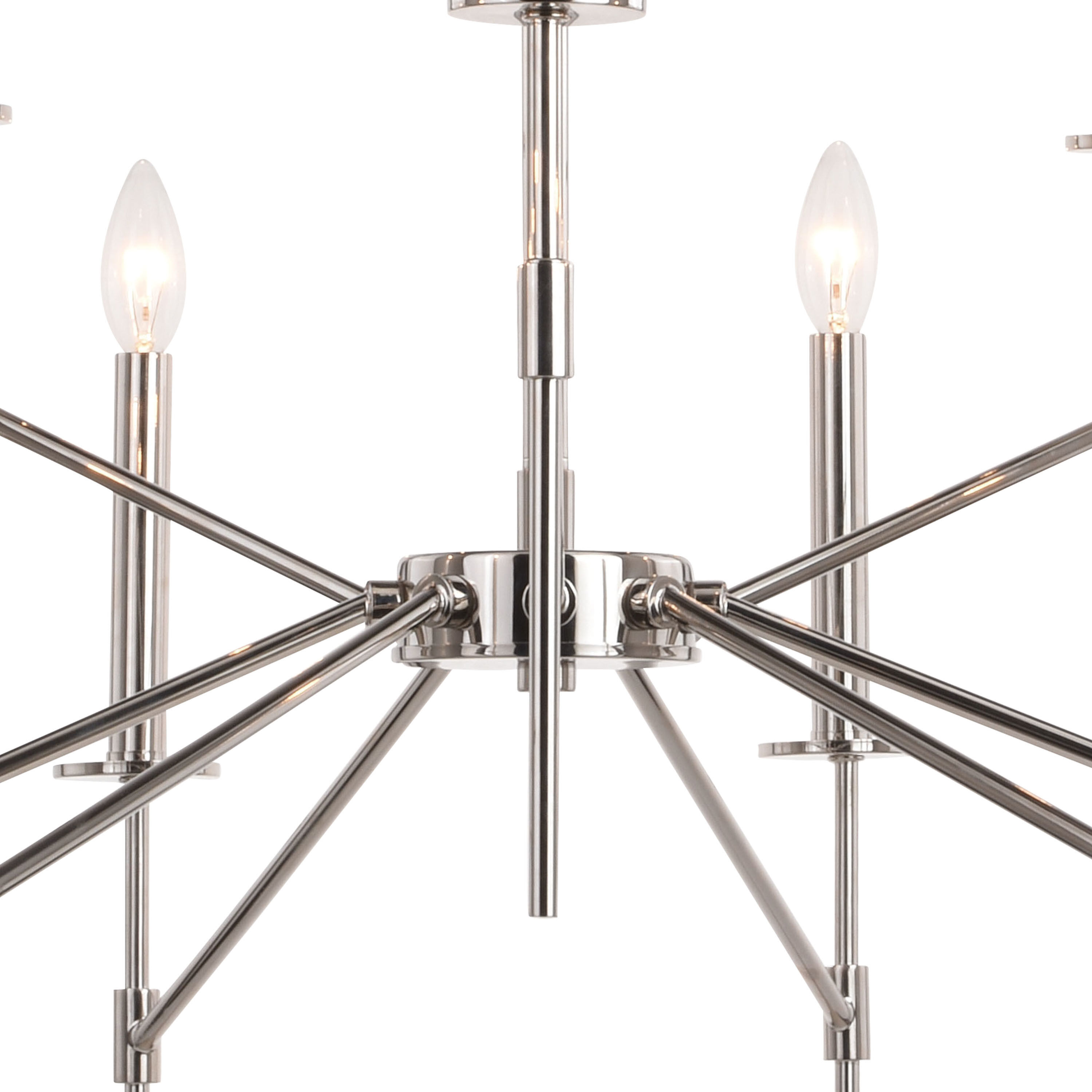 Kedzie LED 32 inch Polished Nickel Chandelier Ceiling Light