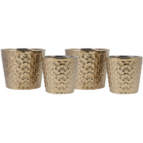 Astria Gold Outdoor Accessory, Planters