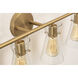 Amanda 4 Light 31 inch Satin Brass Vanity Light Wall Light