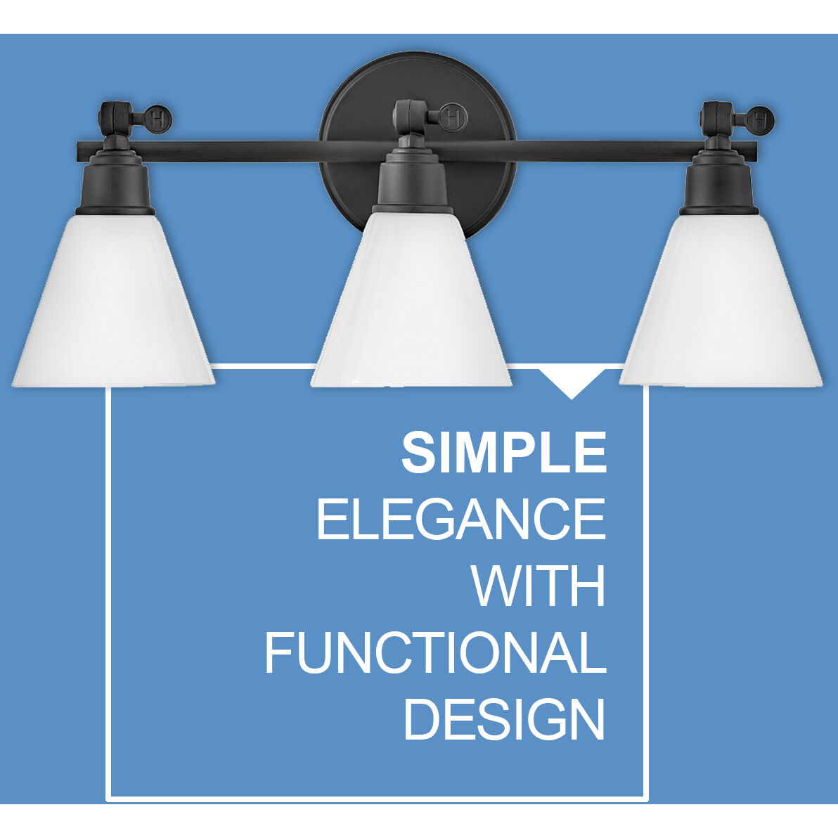 Arti 3 Light 24 inch Black Vanity Light Wall Light