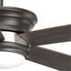 Green Lake 54 inch Graphite with Graphite/American Walnut Blades Ceiling Fan, Progress LED