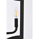 Kiera 3 Light 12 inch Black Flush Mount Ceiling Light