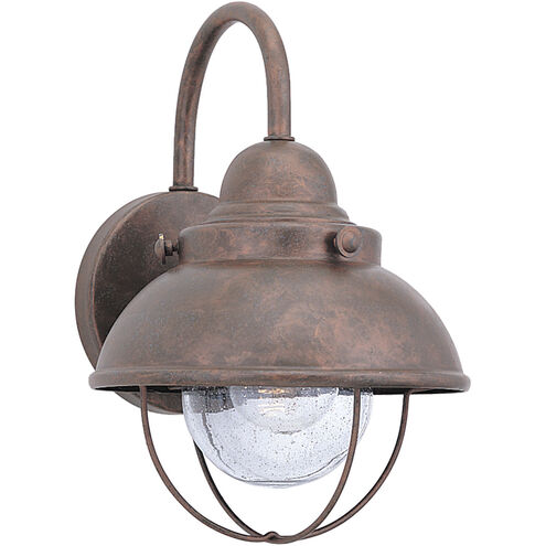 Sebring 1 Light 11.25 inch Weathered Copper Outdoor Wall Lantern, Small