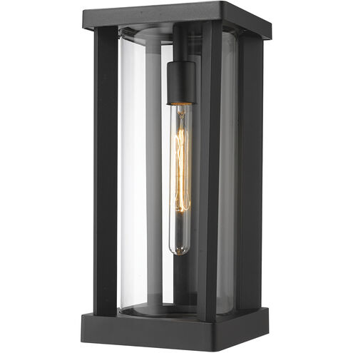 Glenwood 1 Light 16.75 inch Black Outdoor Wall Light