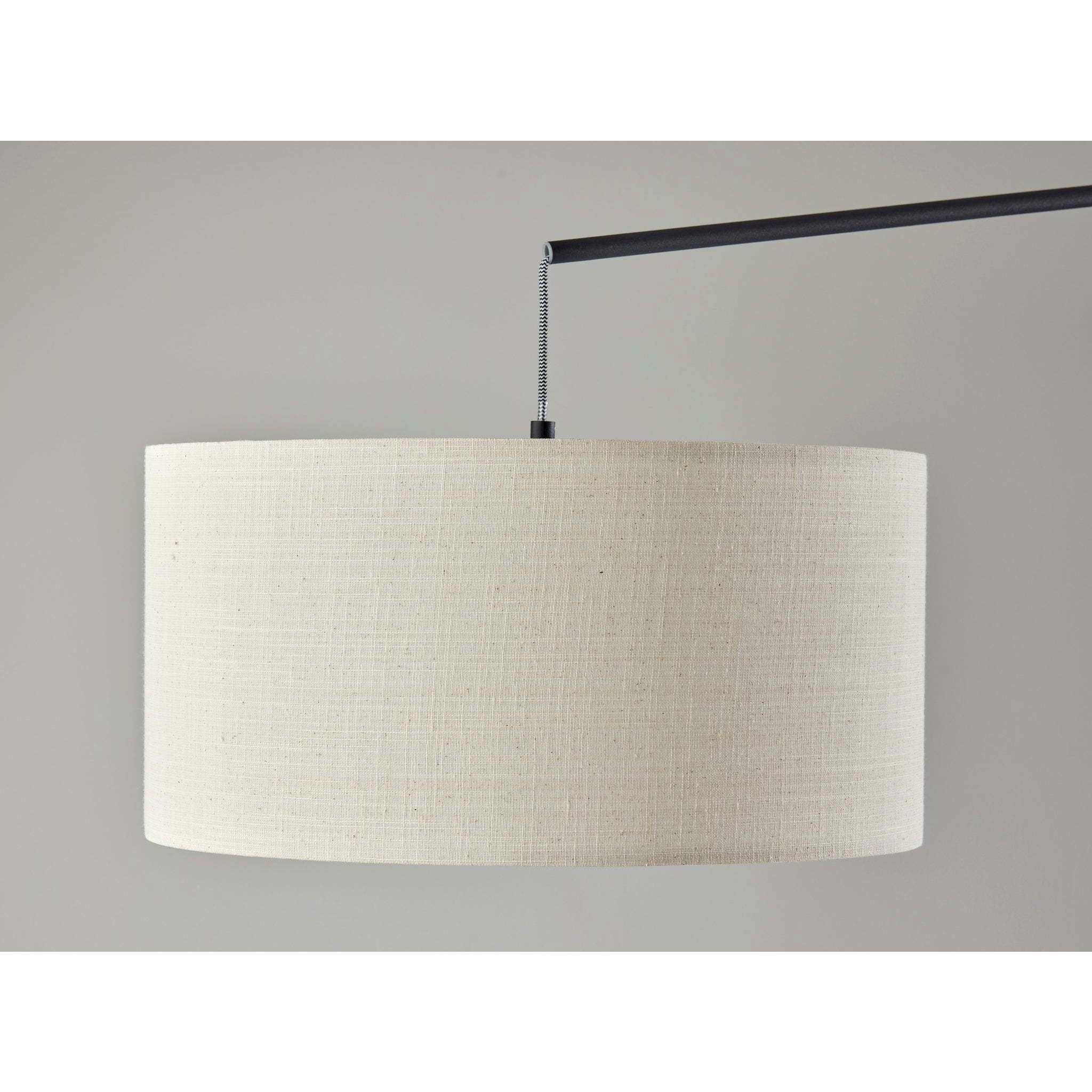 Varick 73 inch 100 watt Black Arc Floor Lamp Portable Light