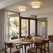 Stretch 1 Light 18 inch Weathered Brass Flush Mount Ceiling Light