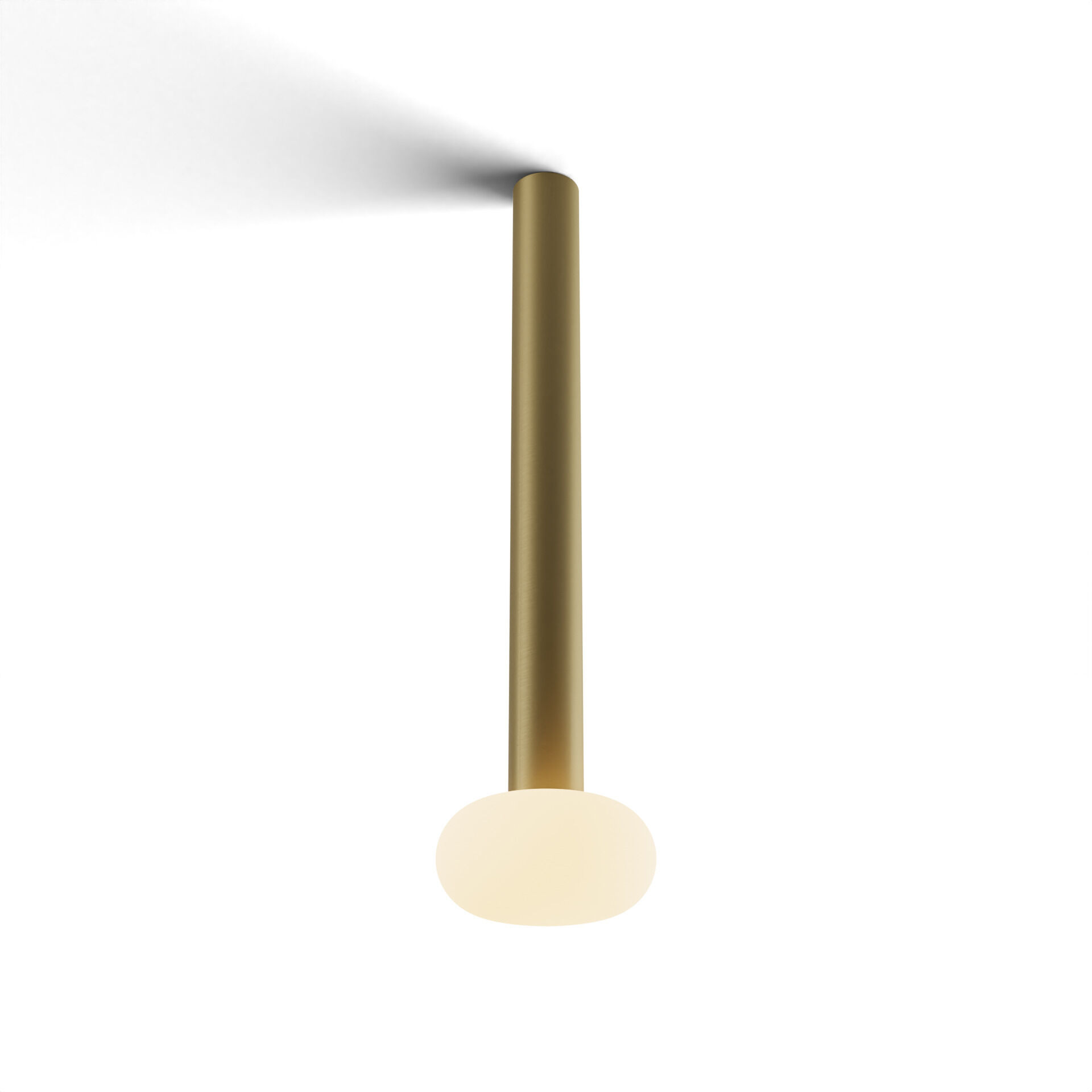 Combi LED 5 inch Brass Pendant Ceiling Light, Suspension / Flush Mount 2-in-1