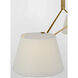Richard June Hale 2 Light 56 inch Estate Brass Linear Chandelier Ceiling Light in LED