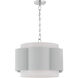 Belinder 4 Light 22 inch Brittany Blue and Chrome Pendant Ceiling Light