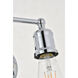 Serif 2 Light 9 inch Chrome Wall Sconce Wall Light