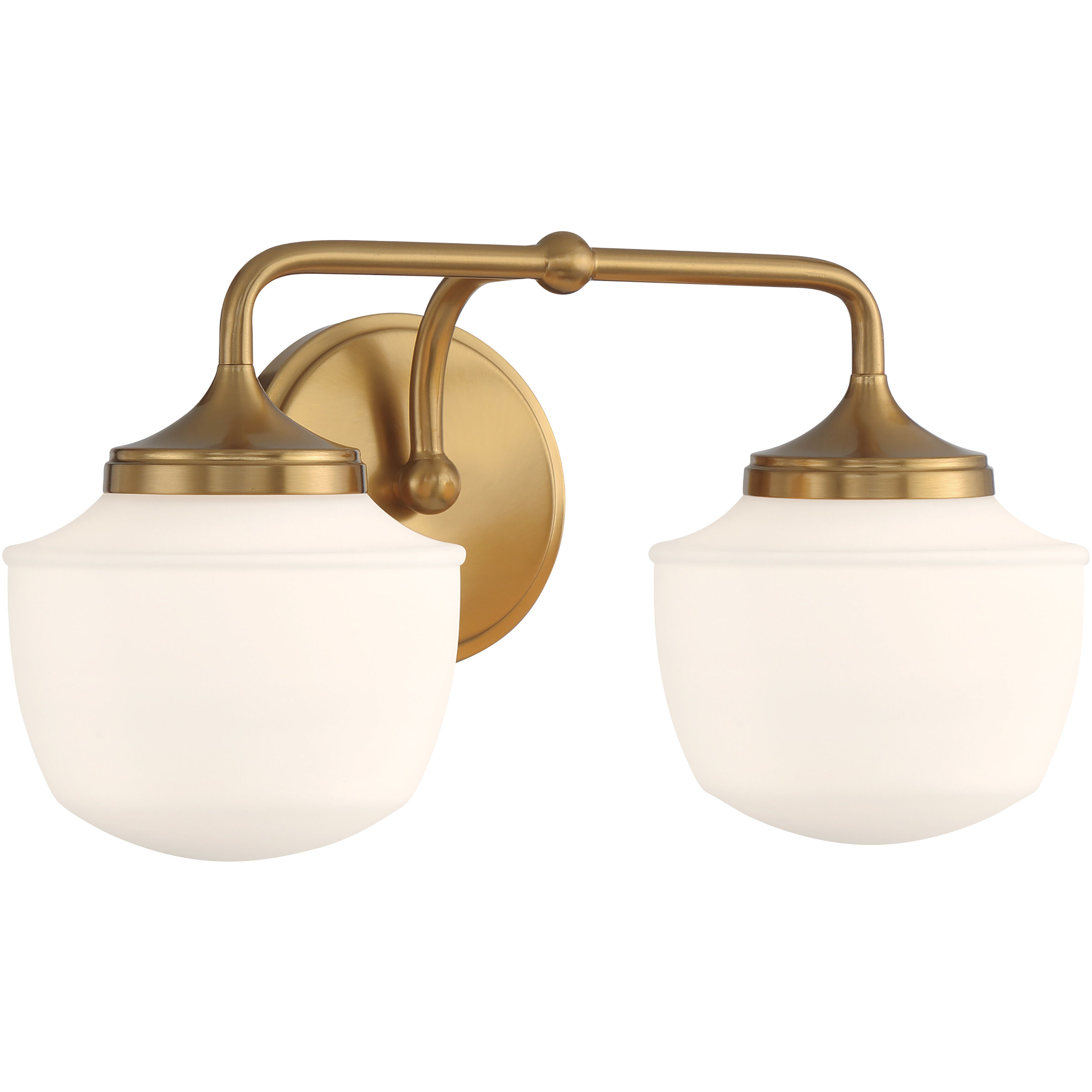 Cornwell 2 Light 16 inch Aged Brass Bath Vanity Wall Light