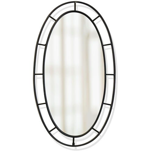 Distressed Black 47 X 26 inch Distressed Black Mirror