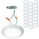 Disc LED 7.4 inch White Flush Mount Ceiling Light in 24