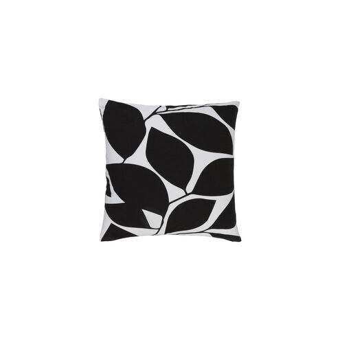 Somerset 20 X 20 inch Black and Ivory Throw Pillow