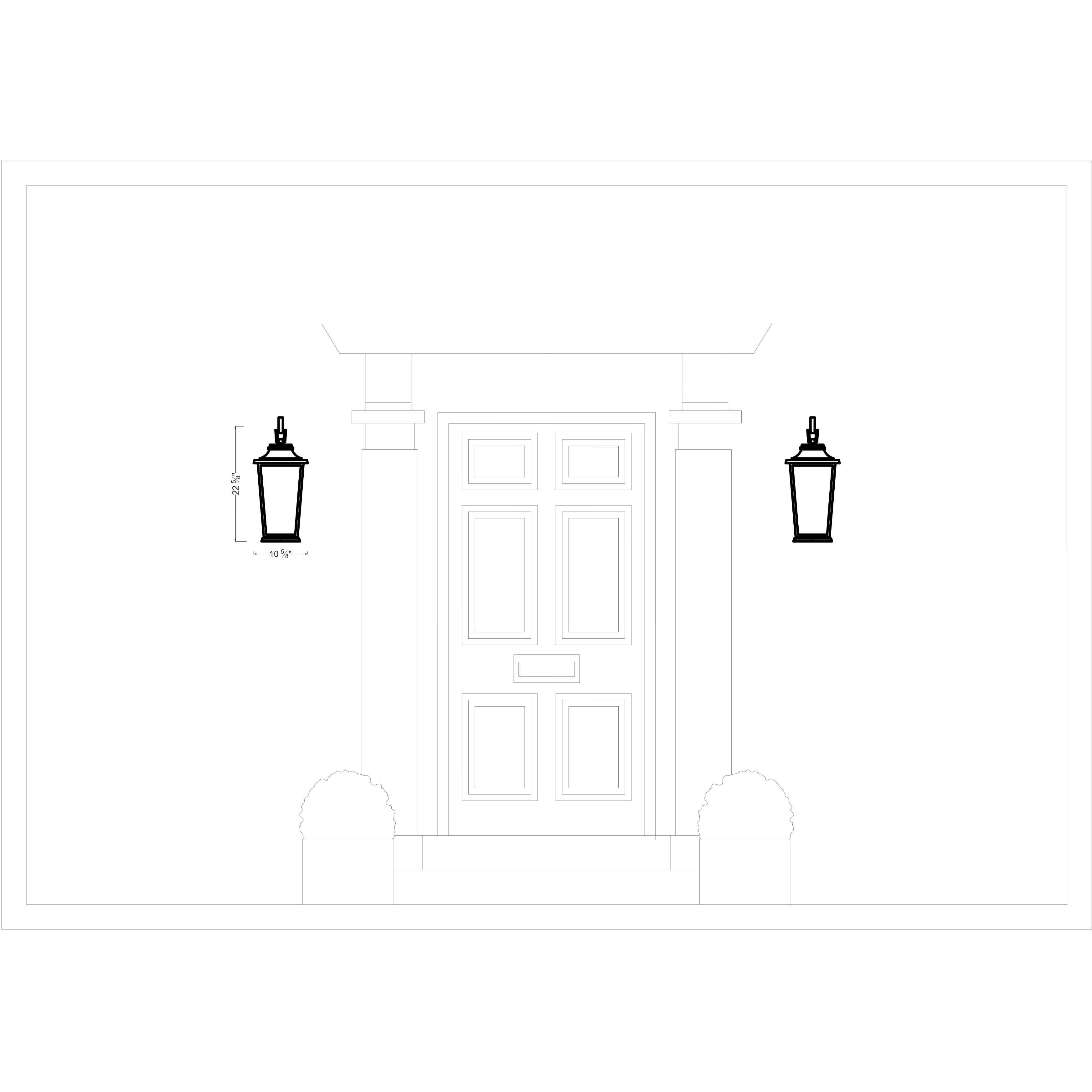Sean Lavin Warren LED 22.63 inch Textured Black Outdoor Wall Lantern