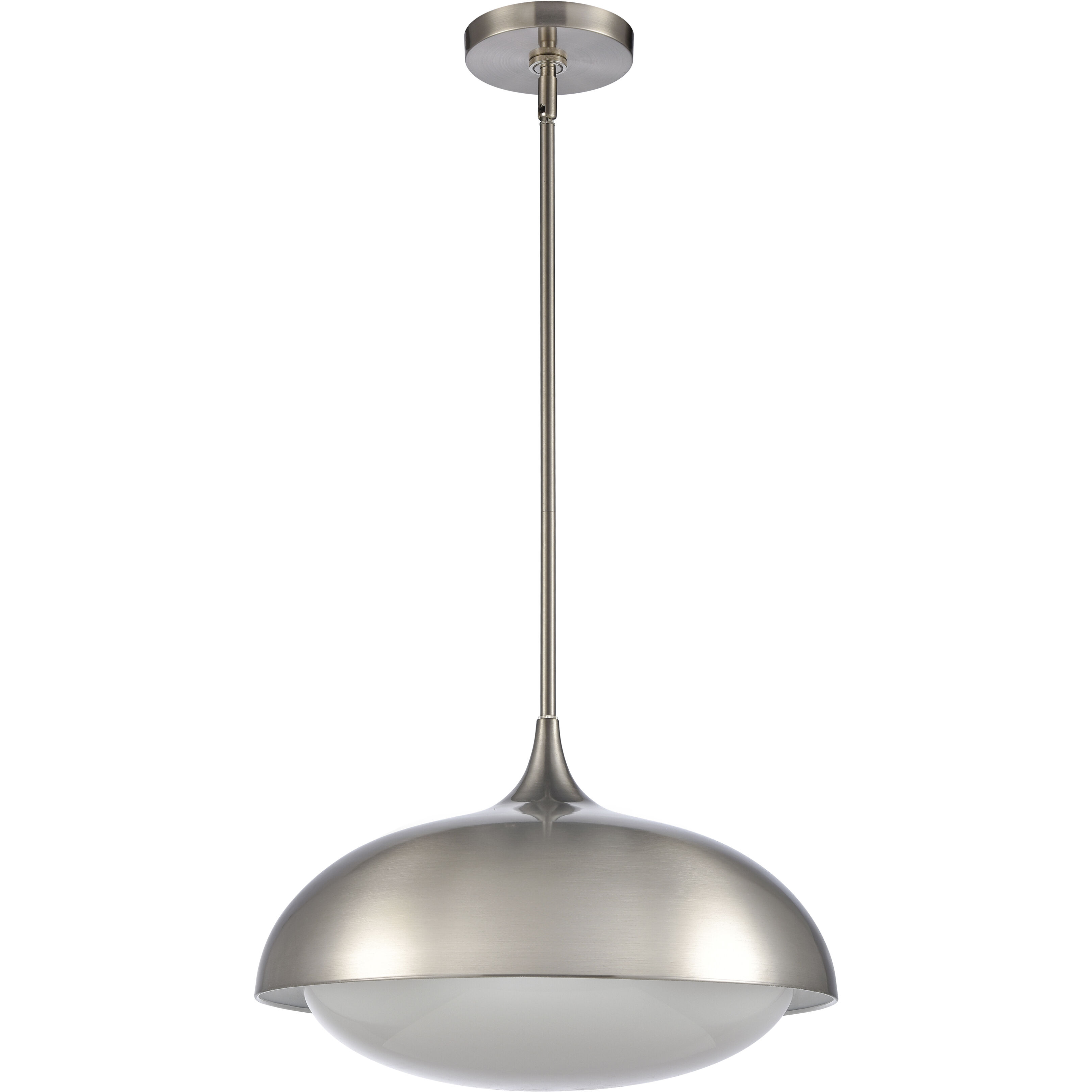 Alice 1 Light 16 inch Satin Nickel Pendant Ceiling Light