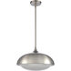 Alice 1 Light 16 inch Satin Nickel Pendant Ceiling Light