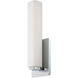 Vogue Wall Sconce Wall Light in 2700K, 15in., Chrome