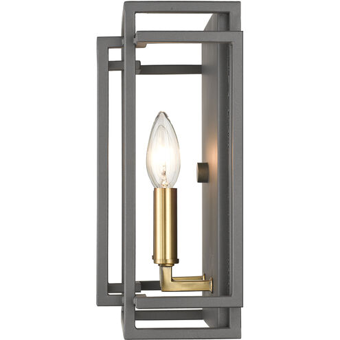 Titania 2 Light 10 inch Bronze and Olde Brass Wall Sconce Wall Light