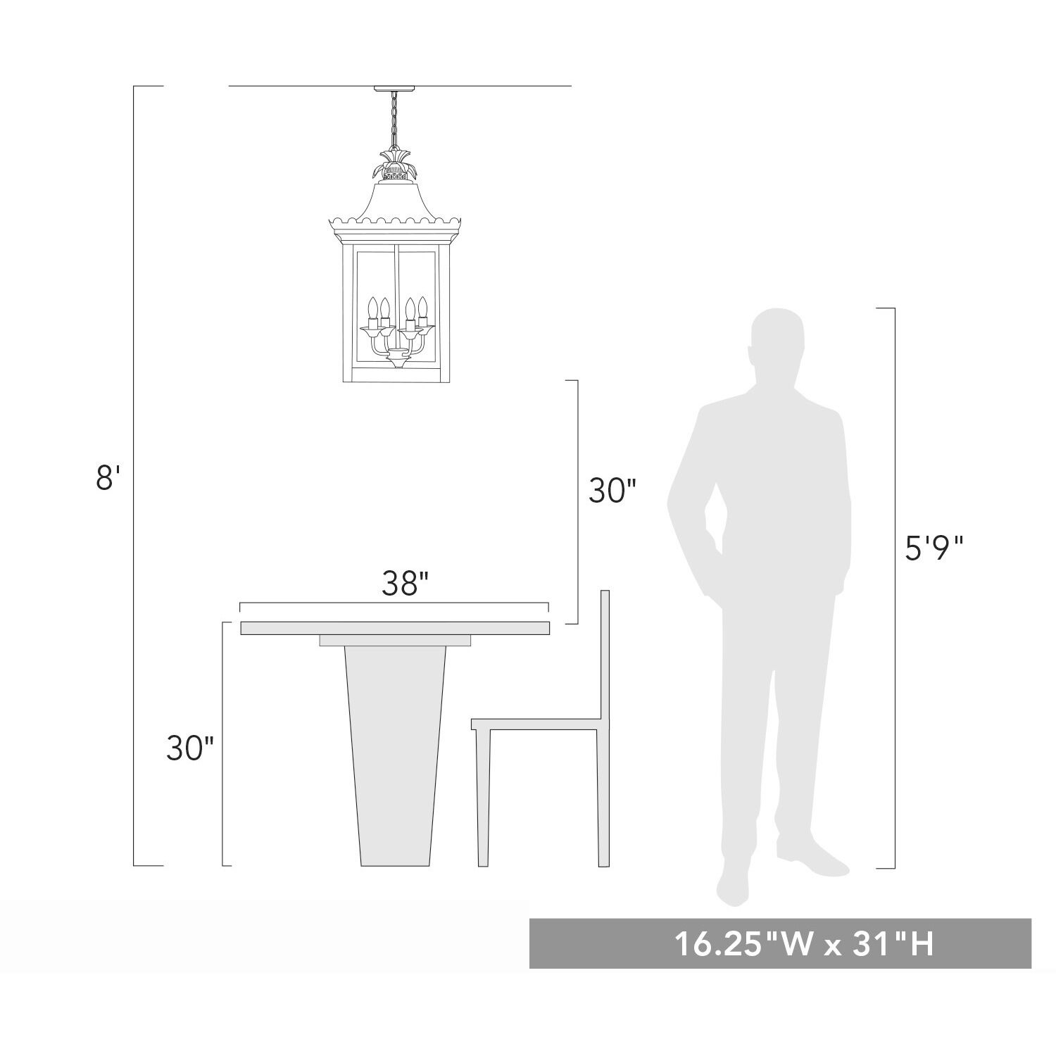 Finley Pendant Ceiling Light in Vintage Sage