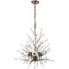 Crislett 5 Light 25 inch Sunglow Bronze Chandelier Ceiling Light