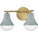 Haddie LED 14.5 inch Seafoam Bath Light Wall Light