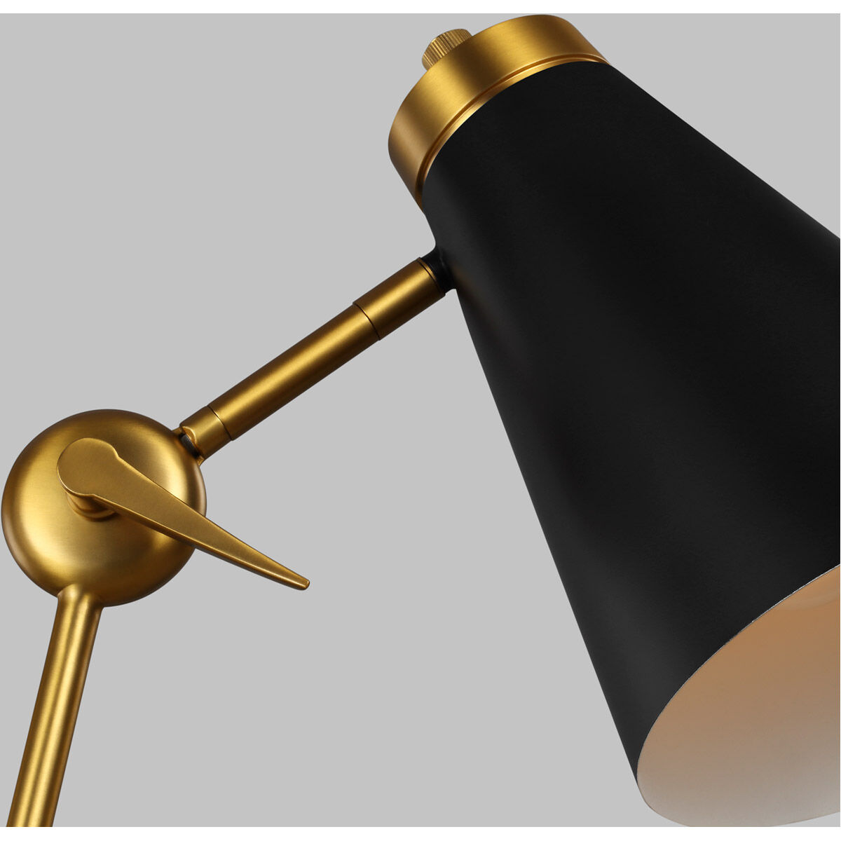 TOB by Thomas O'Brien Signoret 31.75 inch 9 watt Burnished Brass Task Table Lamp Portable Light