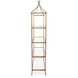 Moreau 60 X 28 inch Antique Gold Shelving, Large