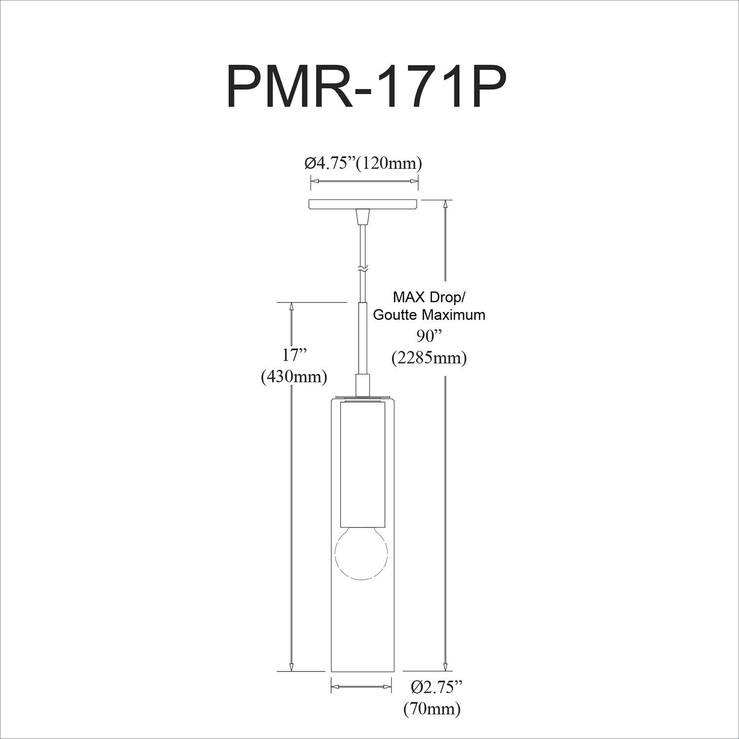 Palmer 1 Light 2.75 inch Aged Brass Pendant Ceiling Light