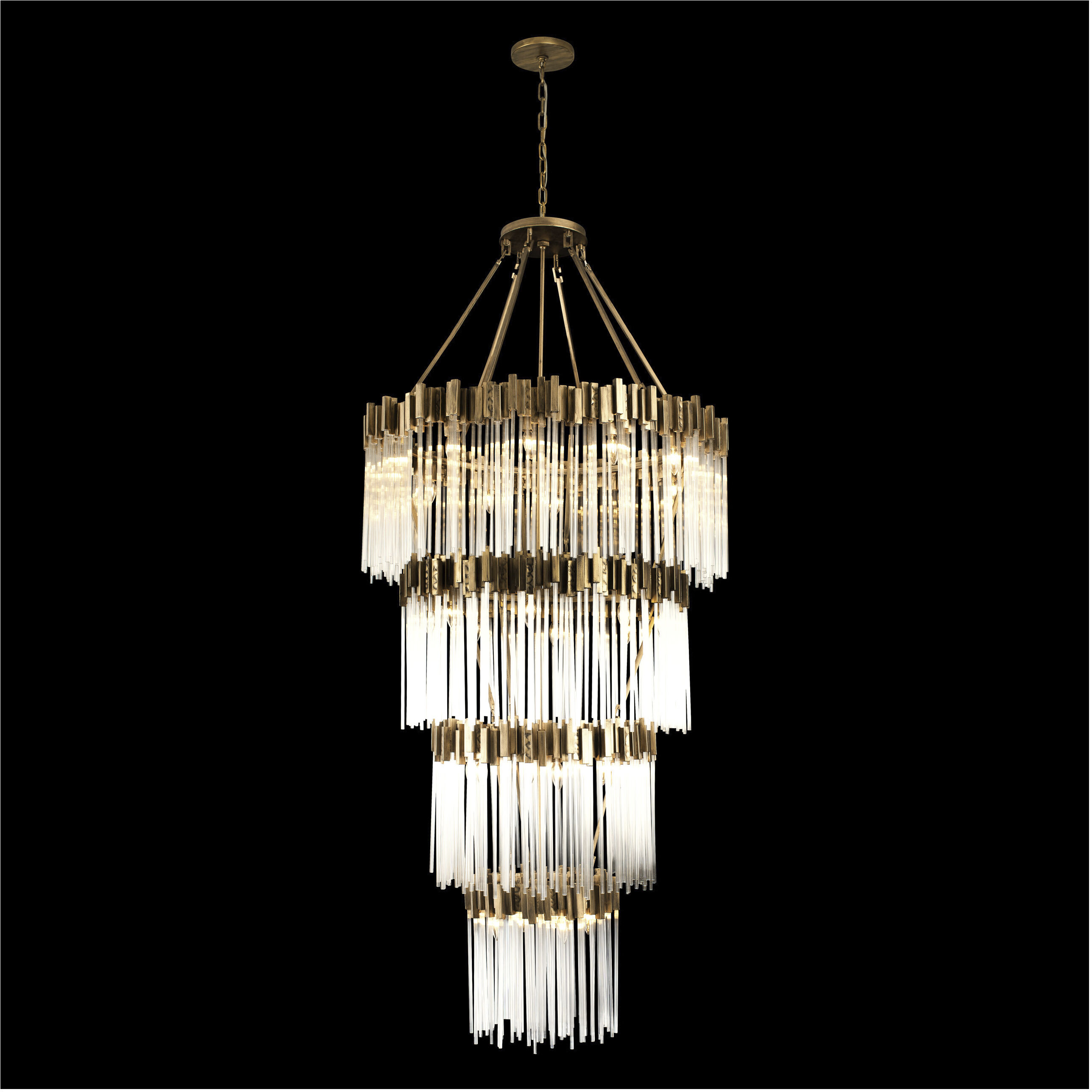 Matrix 30 Light 40 inch Havana Gold Chandelier Ceiling Light