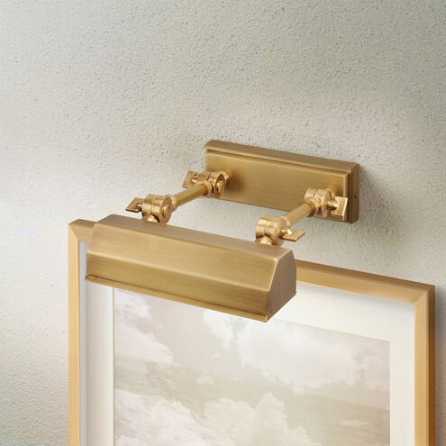 Chawton 80 watt 7 inch Aged Brass Picture Light Wall Light