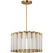 Avroko Alo LED 26 inch Polished Natural Brass Line-Voltage Pendant Ceiling Light in 120V