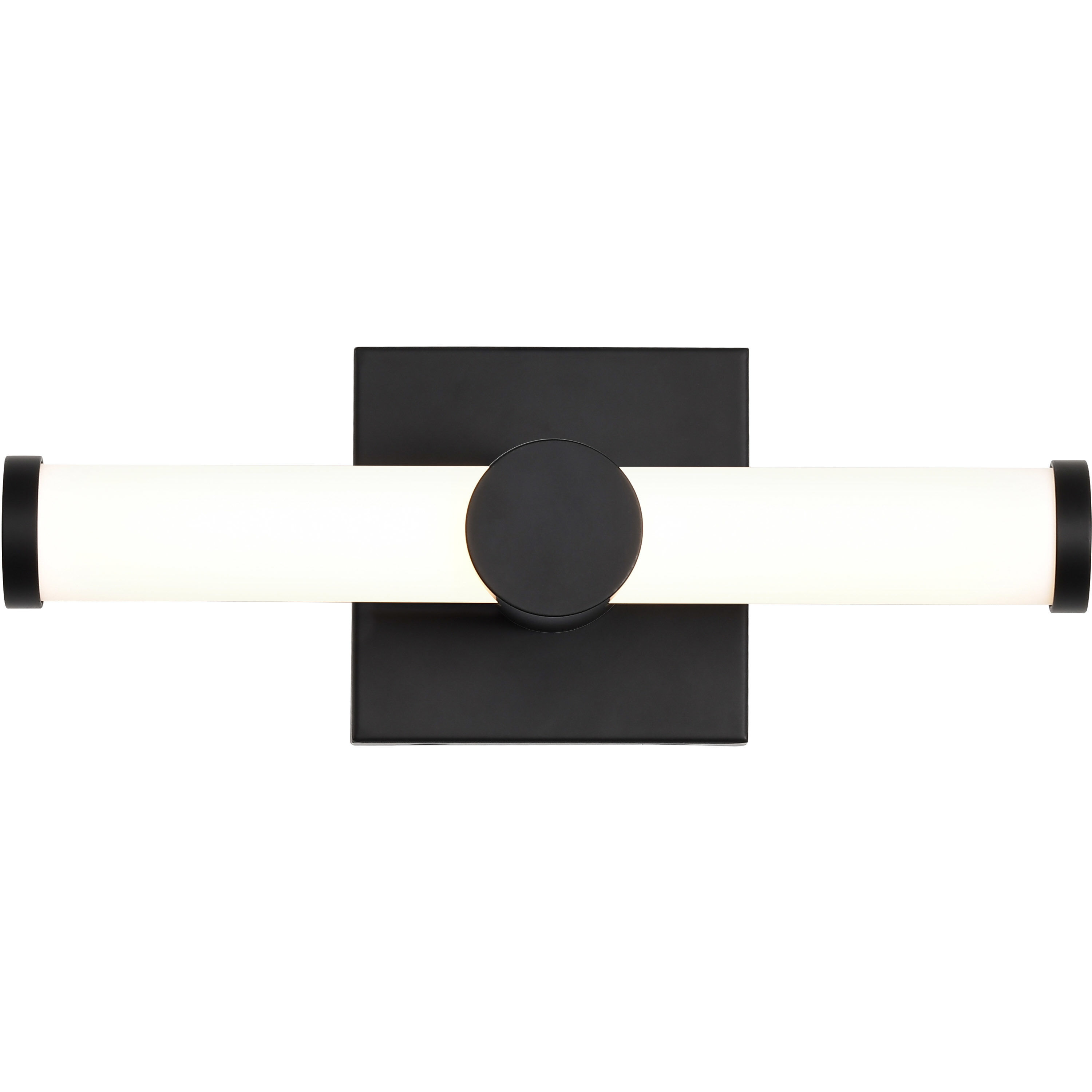 Bowman LED 12 inch Matte Black Vanity Light Wall Light