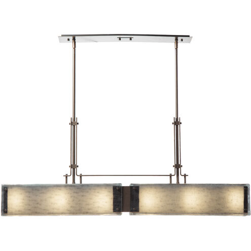 Urban Loft LED 44.4 inch Graphite Linear Pendant Ceiling Light in Frosted Granite, 2700K LED, Trestle