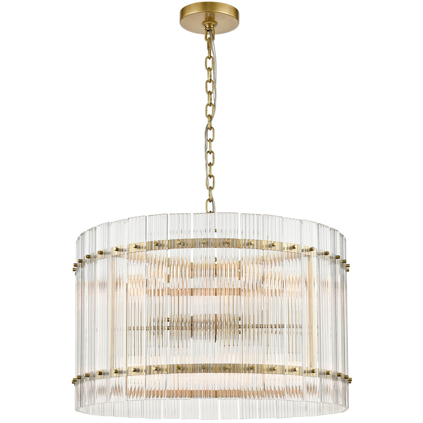 Brass drum light fixture hot sale
