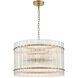 Allure 12 Light 26 inch Aged Brass Drum Pendant Ceiling Light