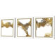 Cloudbreak White and Brown and Metallic Framed Art