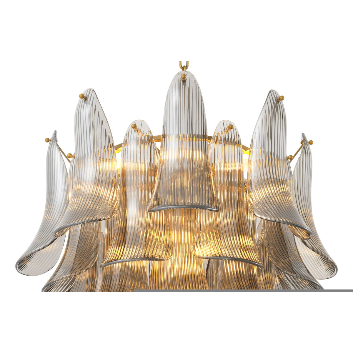 Amun 13 Light 28.35 inch Brushed Brass Chandelier Ceiling Light