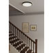Arclume LED 18.75 inch Dark Matte Black and Legacy Brass Flush Mount Ceiling Light