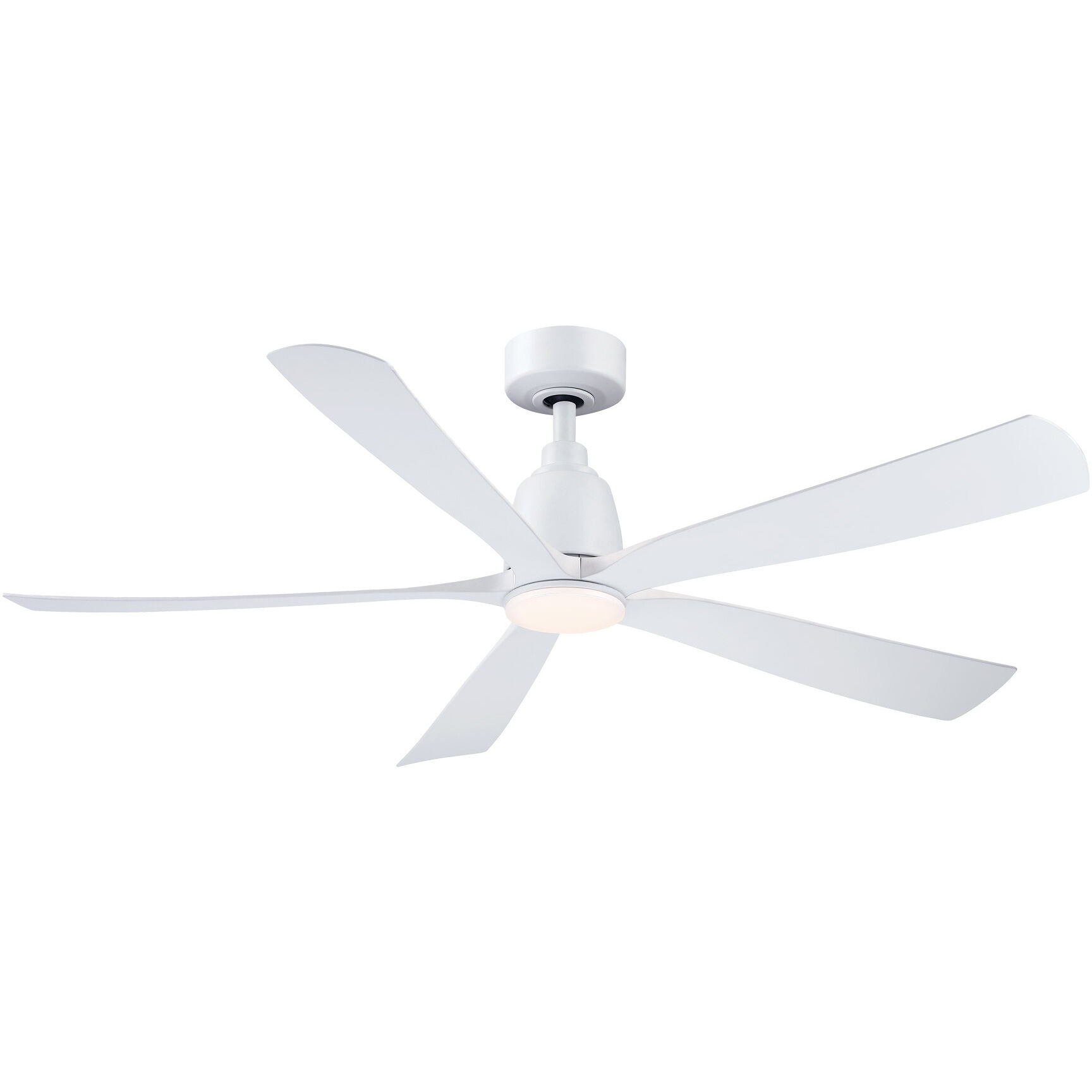 Kute 52 inch Matte White Fan-Uni