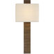 Anne-Marie Barton Fumar Tail Sconce Wall Light in Ridged Tombac